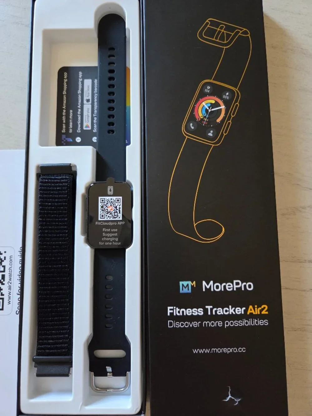 MorePro Health Fitness Tracker, 24/7 Heart Rate Blood Pressure & Oxygen